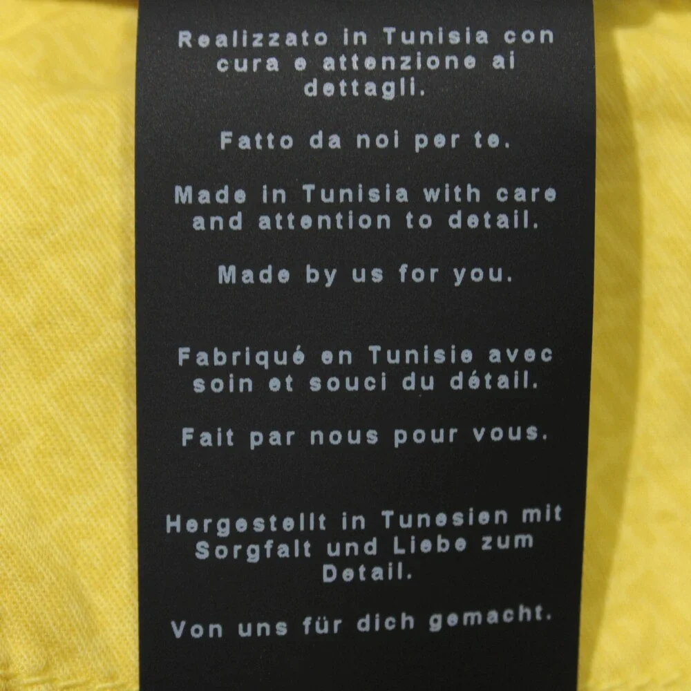 PT Torino NWT Bermuda / Casual Shorts Size 50 (34 US) Solid Yellow Cotton Blend